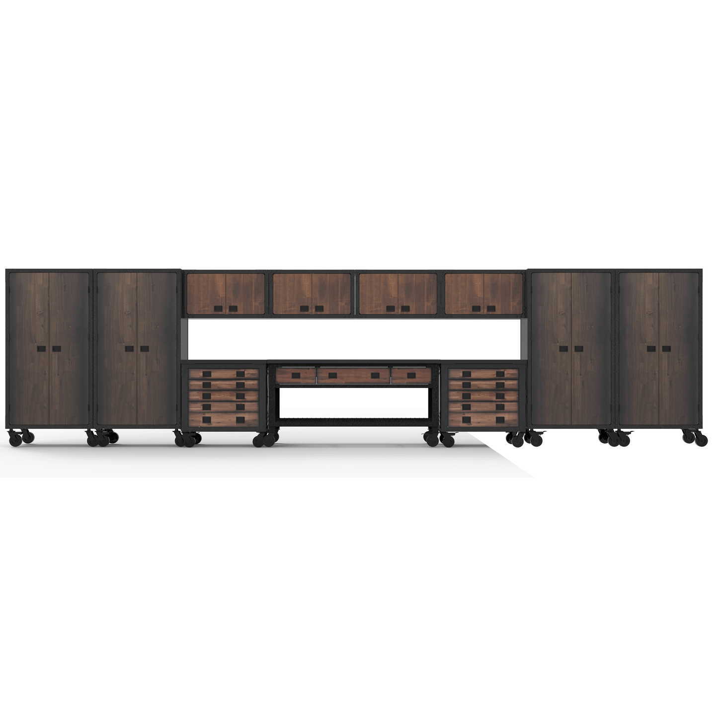 Duramax 11-Piece Garage Storage Combo Set w/ Workbench, Tool Chests, Wall Cabinets and Free Standing Cabinets 11P1WB2TC4WC4FC