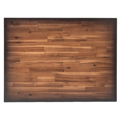 Duramax 2-Piece Garage Storage Combo Set w/ Tool Chest and Cabinet Combo 2TCWC acacia wood top surface view.