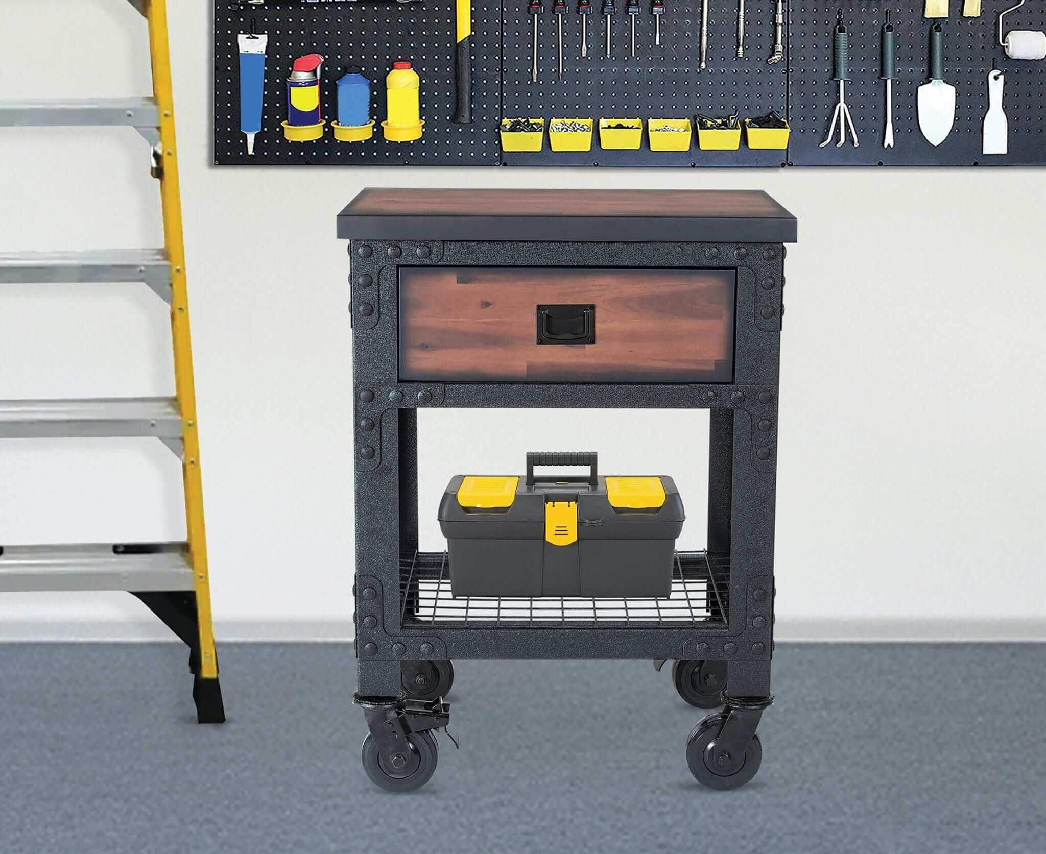 Duramax 27.6 x 20 in 1-Drawer Rolling Industrial Workbench 68003