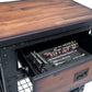 Duramax 1-drawer industrial workbench showing tools inside drawer and sturdy wooden top.