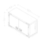 Duramax 36 In Industrial Wall Cabinet 68030 technical drawing with dimensions for easy reference.