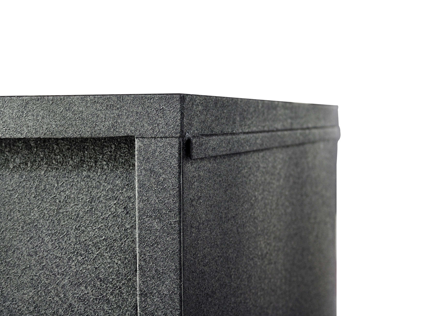 Close-up view of Duramax 36 In Industrial Wall Cabinet 68030 showcasing its dark textured surface and design details.