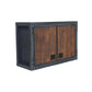 Duramax 36 inch industrial wall cabinet 68030 with wood doors and metal frame for workspace storage.