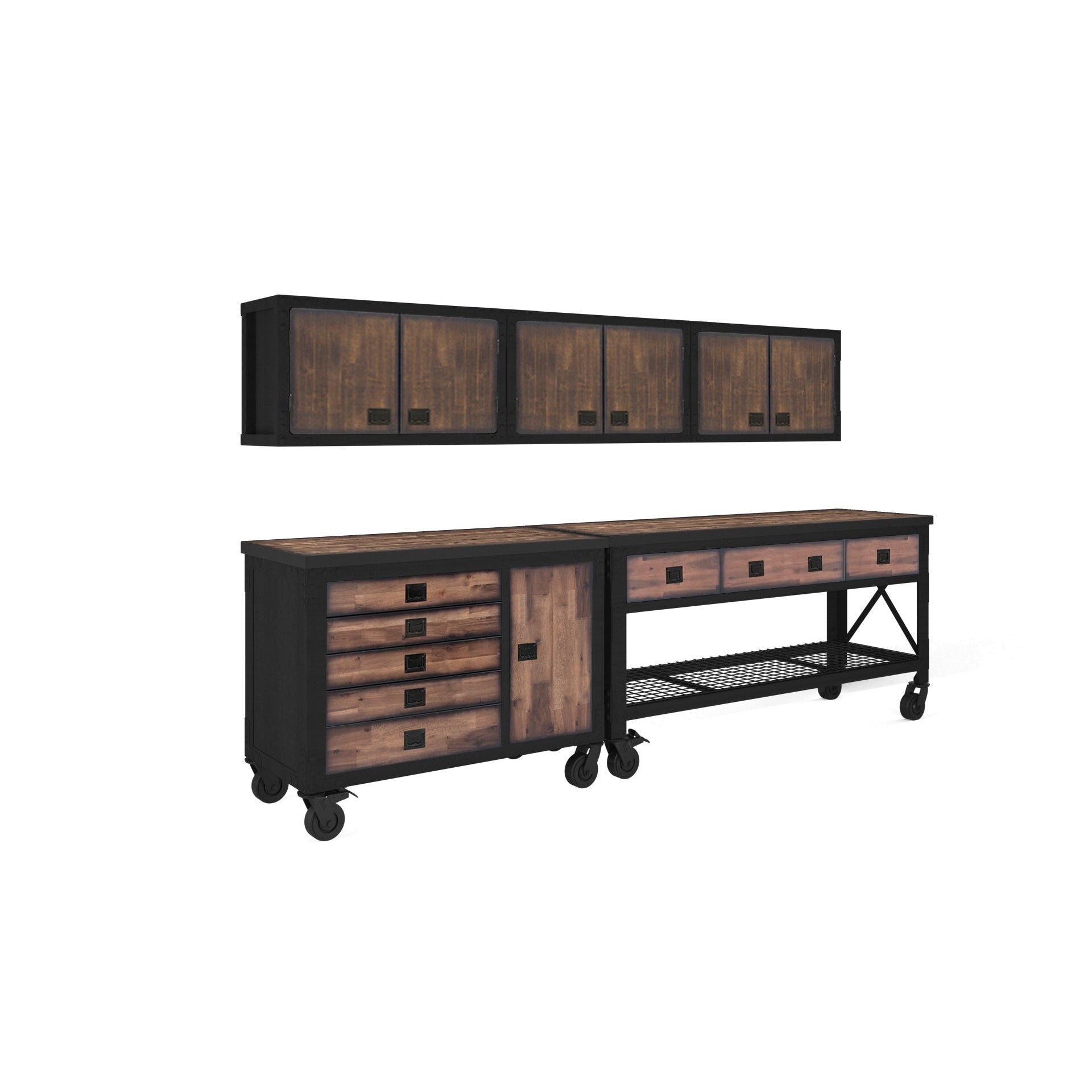 Duramax 5-Piece Garage Storage Combo Set w/ Workbench, Tool Chest and Wall Cabinets 5PWBTC3WC