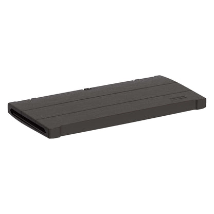 Duramax 71 Gallon Deck Box in brown, ideal for outdoor storage and seating.