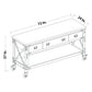 Duramax 72" Darby Industrial Metal & Wood kitchen island desk dimensions drawing with storage drawers and wheels.