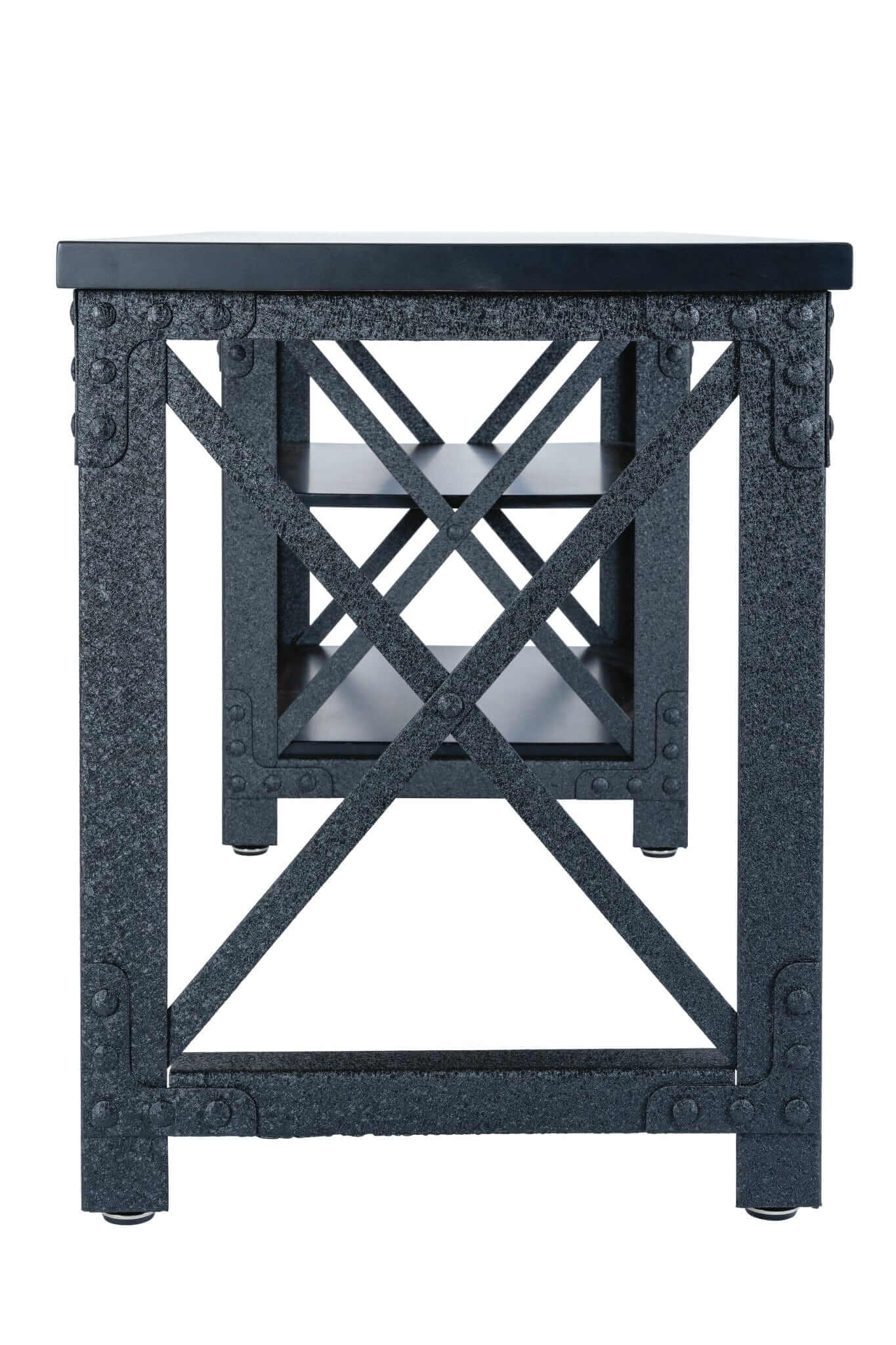 Duramax 72 In Weston Industrial Metal & Wood desk 68052 features a sturdy metal frame and spacious work surface.