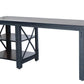 Duramax 72 inch Weston Industrial Metal and Wood desk with shelves, featuring a sturdy and stylish design.