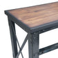 Duramax 72 In x 24 In Rolling Industrial Worktable featuring a dark wooden top and sturdy metal frame.