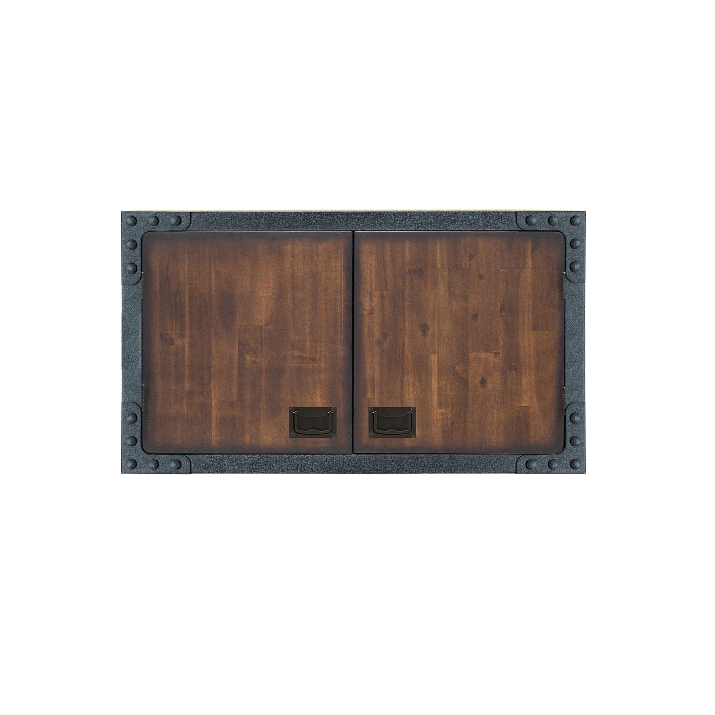 Duramax 8-Piece Garage Storage Combo Set w/ Tool Chests, Wall Cabinets, Folding Table and Free Standing Cabinets 8P2TC3WC2FC - Wall cabinet with dark wood finish