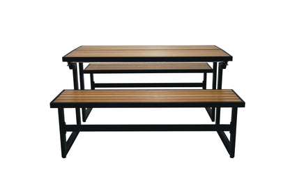 Duramax Ashton Convertible Table Bench 68070, versatile picnic table and bench for outdoor settings.