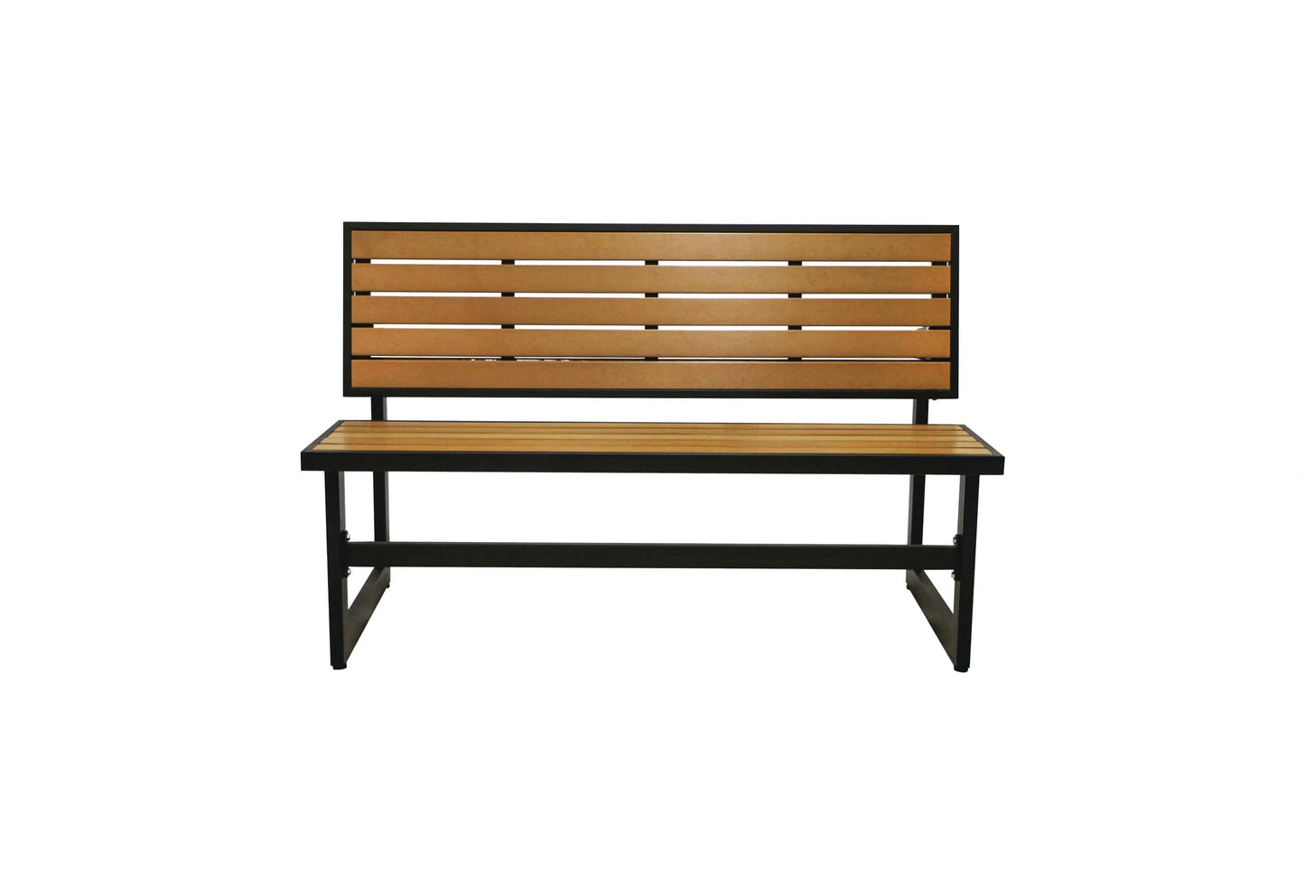 Duramax Ashton Convertible Table Bench 68070 with wooden slats and metal frame, suitable for outdoor use.