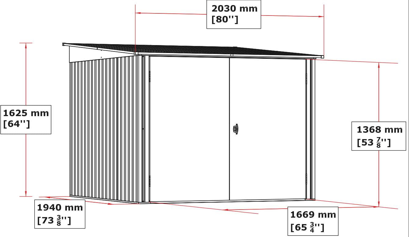 Duramax 6x6 Bike Shed 73051