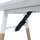 Close-up of Duramax Neo Folding Table 68053 hinge mechanism showcasing its sturdy build and modern design.