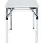 Duramax Ramo Desk 68054, a modern white desk with a sleek design and sturdy metal legs, ideal for home or office use.