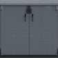 Duramax Storeaway 850L gray garden shed with double doors for outdoor storage solution.