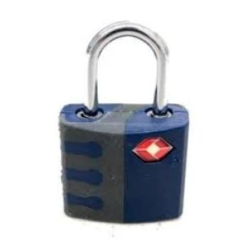 Duramax TSA Lightweight Padlock with key, secure design, colors vary, ideal for outdoor storage.