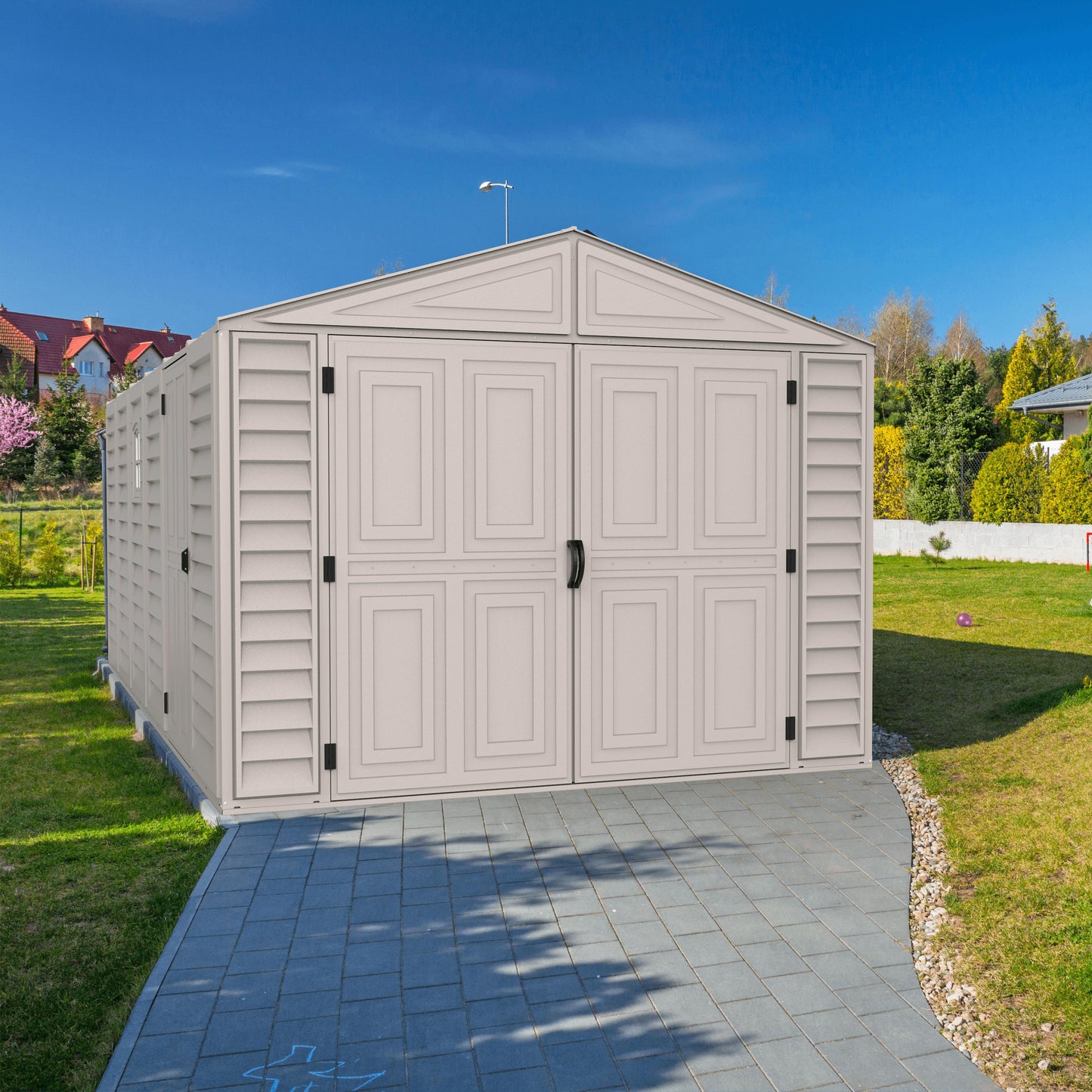 Duramax 10.5x28 Vinyl Garage w/ Foundation 15526