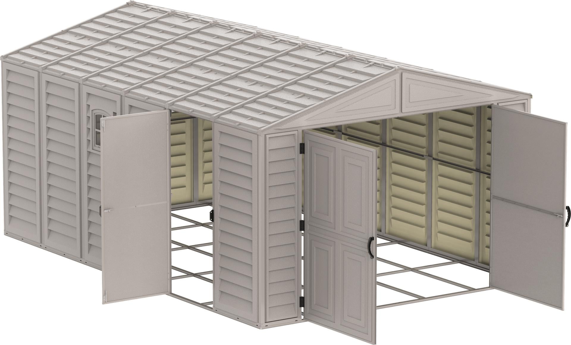 Duramax 10.5x28 Vinyl Garage w/ Foundation 15526