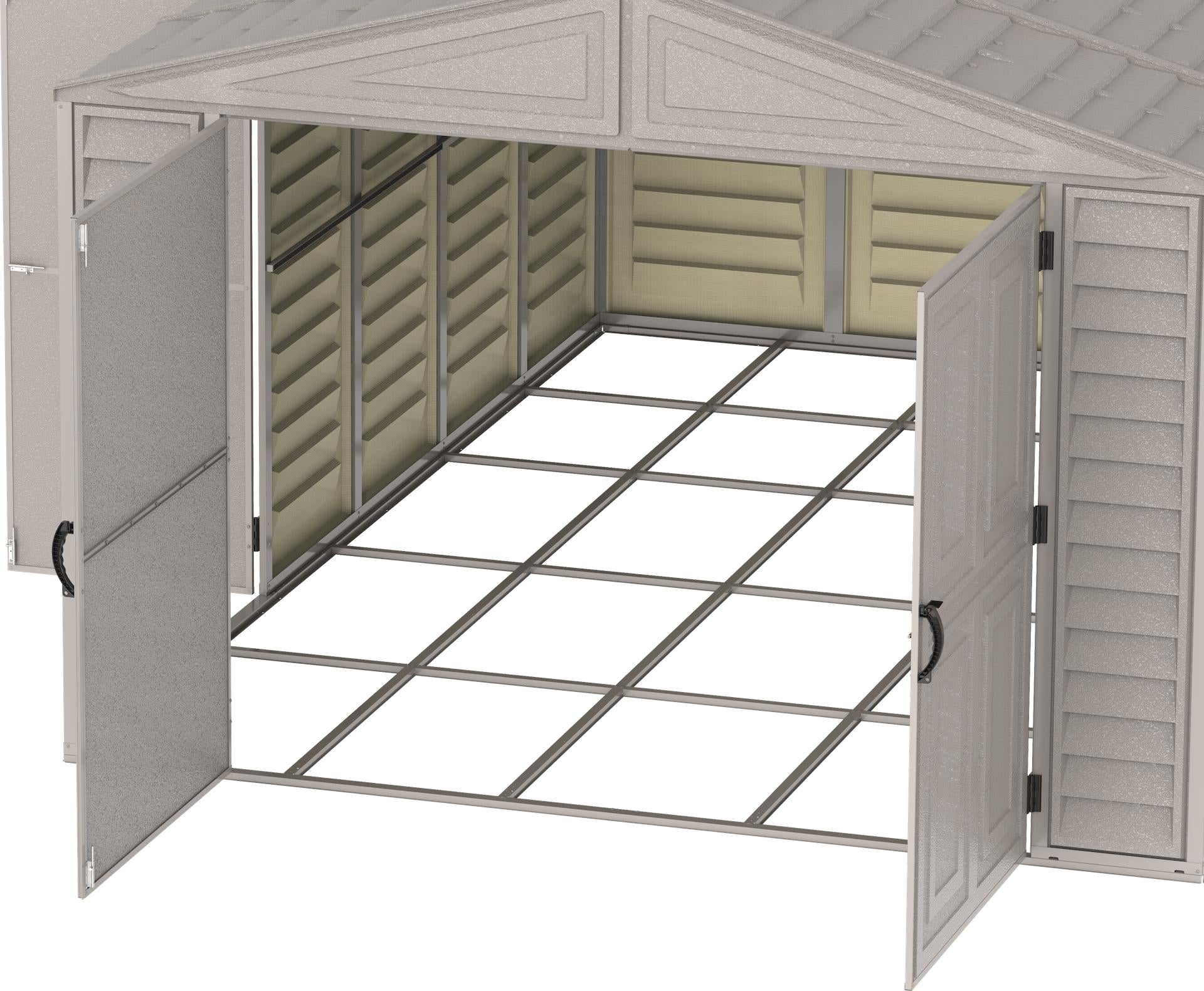 Duramax 10.5x28 Vinyl Garage w/ Foundation 15526