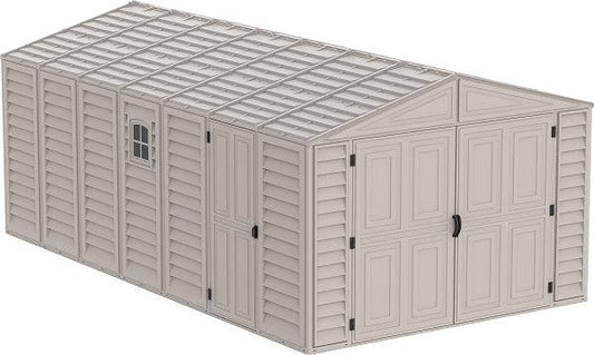 Duramax Vinyl Garage 30" Extension 05026 showing durable and spacious design for storage solutions. 