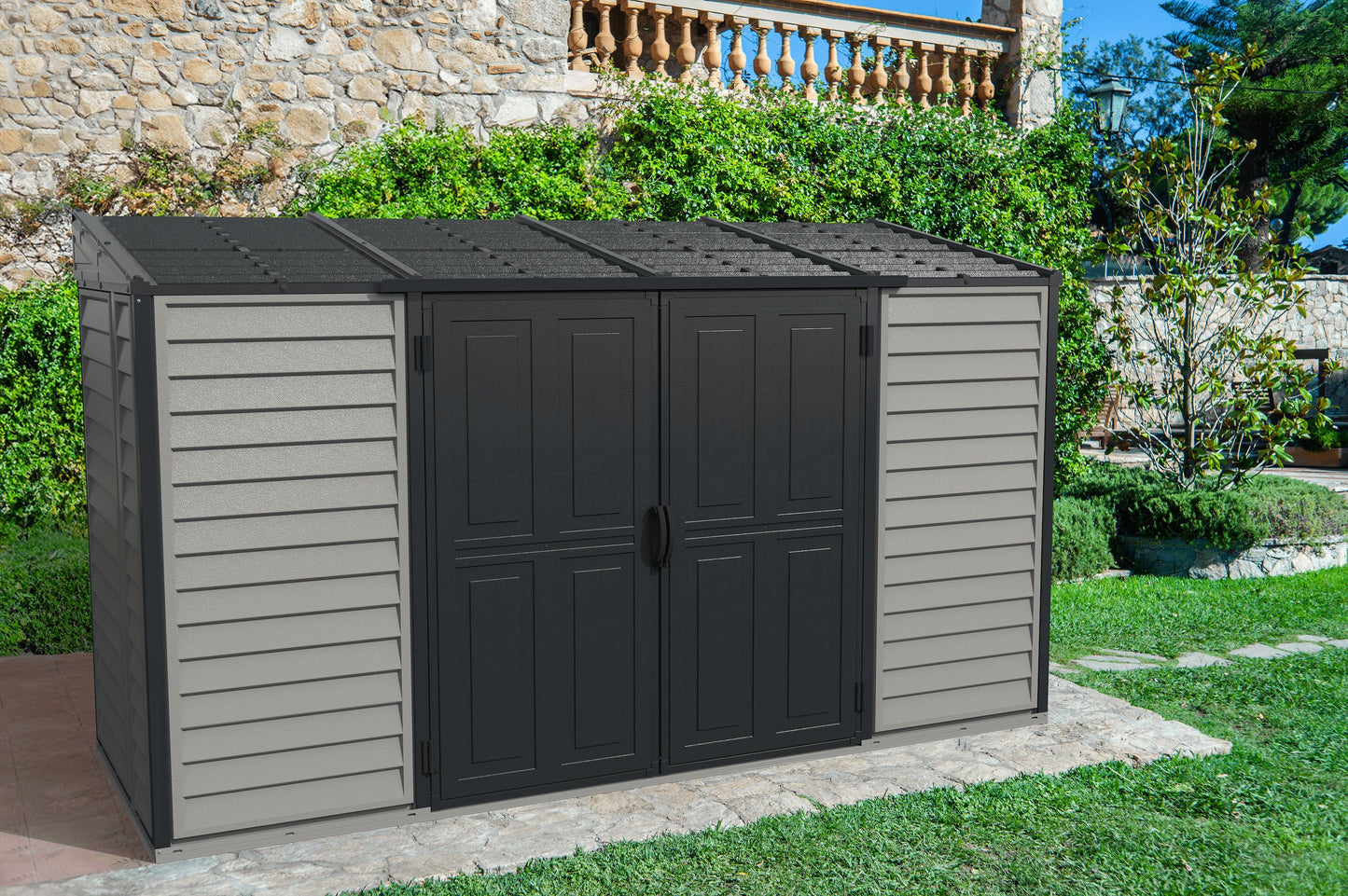 Duramax 10x4 SideMate PLUS Pro Vinyl Shed w/ Double Doors 36825