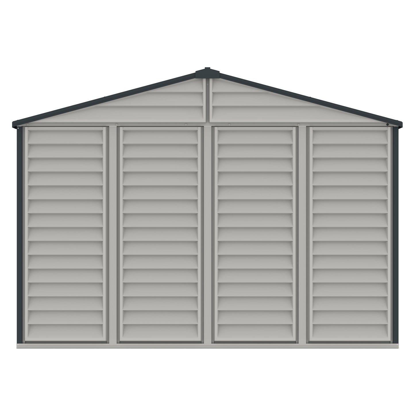 Duramax Vinyl Shed 10.5x8 Woodside Plus w/ Foundation 30227