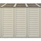 Duramax Vinyl Shed 10.5x13 Woodbridge Plus with Foundation, outdoor storage solution with a stylish design.