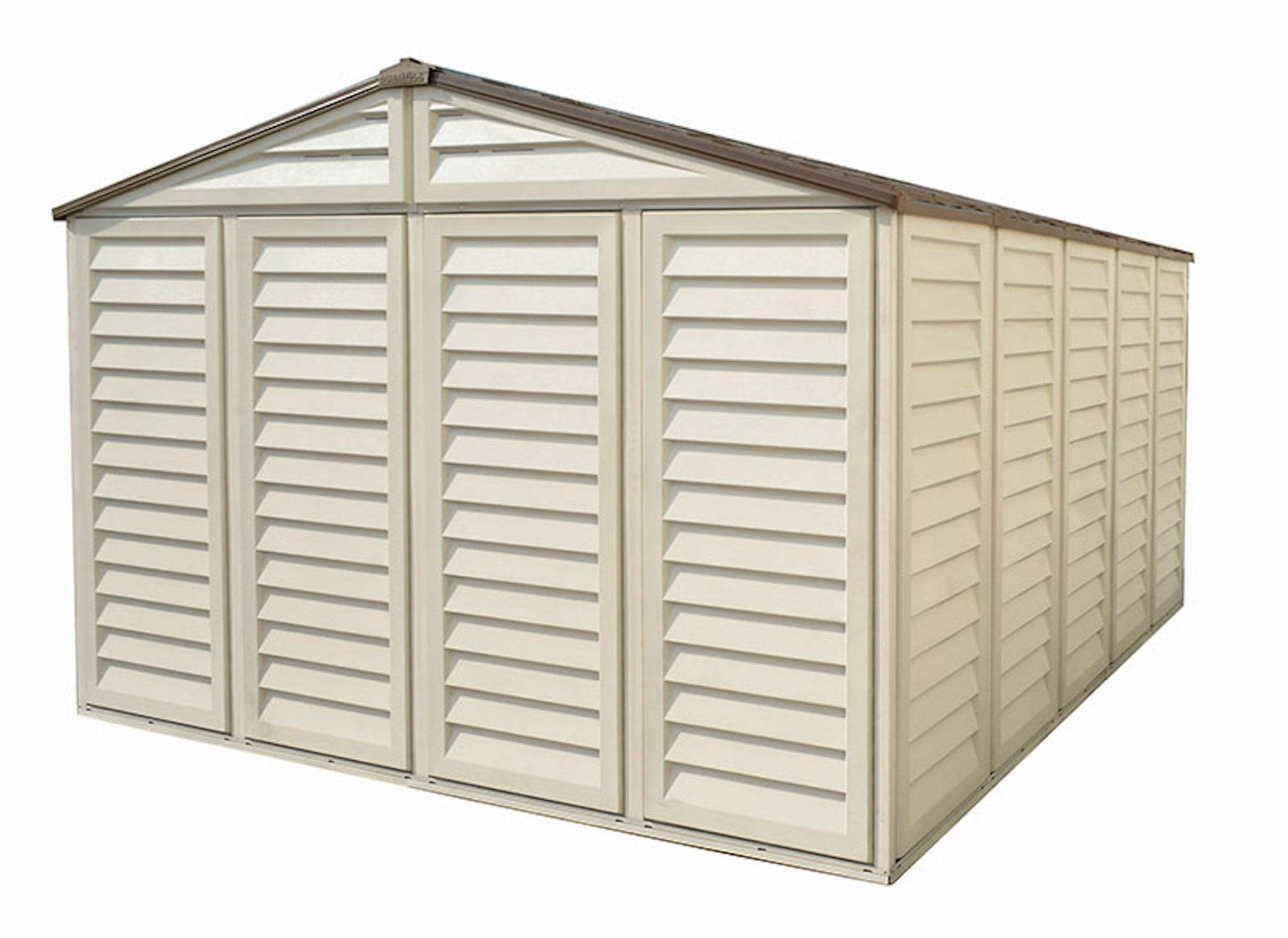 Duramax 10.5x13 Woodbridge PLUS Vinyl Shed w/ Foundation 40234
