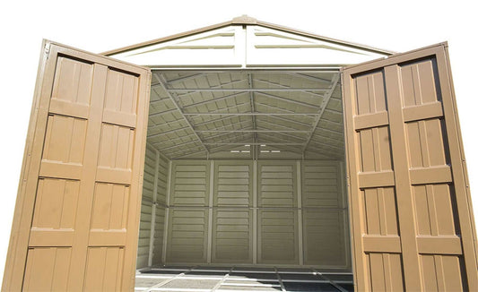 Duramax 10.5x13 Woodbridge PLUS Vinyl Shed w/ Foundation 40234 