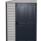 Duramax Vinyl Shed 4x10 SideMate Plus w/ Foundation 36725, sleek outdoor storage solution.