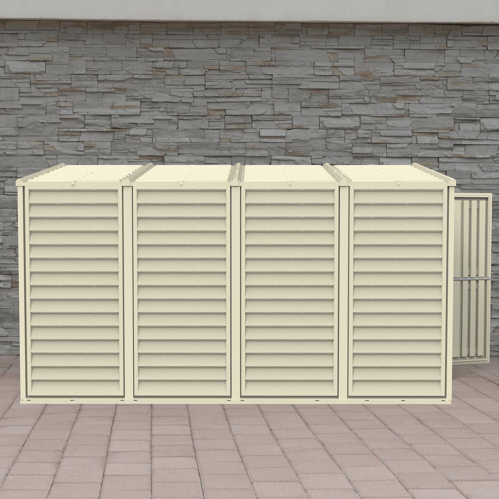Duramax 4x10 SideMate Vinyl Shed w/ Foundation 06725