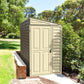 Duramax Vinyl Shed 4x8 SideMate 06625, compact outdoor storage solution in a garden setting.