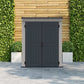 Duramax Vinyl Shed 5x3 YardMate with pent roof and floor, set against a landscaped background.