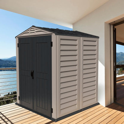 Duramax 5x5 YardMate PLUS Vinyl Shed w/ Floor 35525