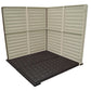 Duramax Vinyl Shed 6x6 StoreMate Plus w/ Floor interior view showing walls and floor design