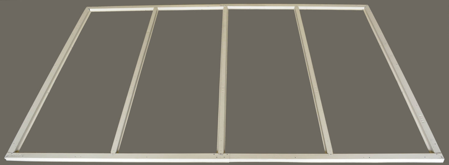 Duramax vinyl shed foundation frame, 8x6 DuraMate, designed for enhanced backyard storage solutions.