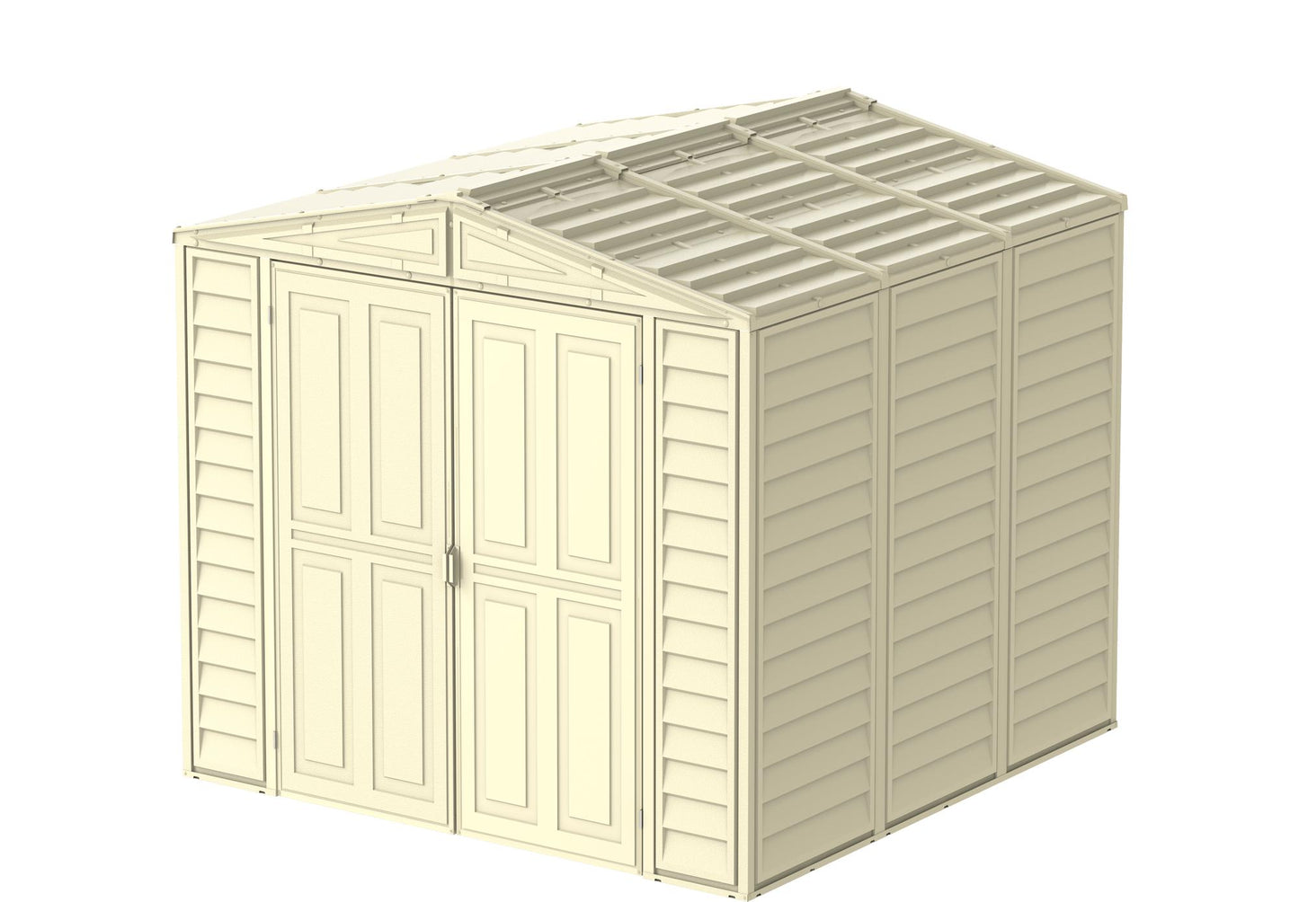 Duramax Vinyl Shed 8x8 DuraMate w/ Foundation 00384