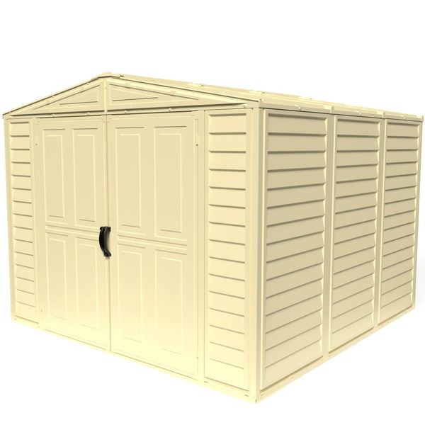 Duramax 8x8 DuraMate Vinyl Shed with Foundation Kit