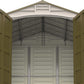 Interior view of Duramax Vinyl Shed 8x8 DuraPlus showcasing its spacious design and sturdy construction.