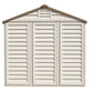 Duramax 8x8 DuraPlus Vinyl Shed with a stylish design and durable construction.