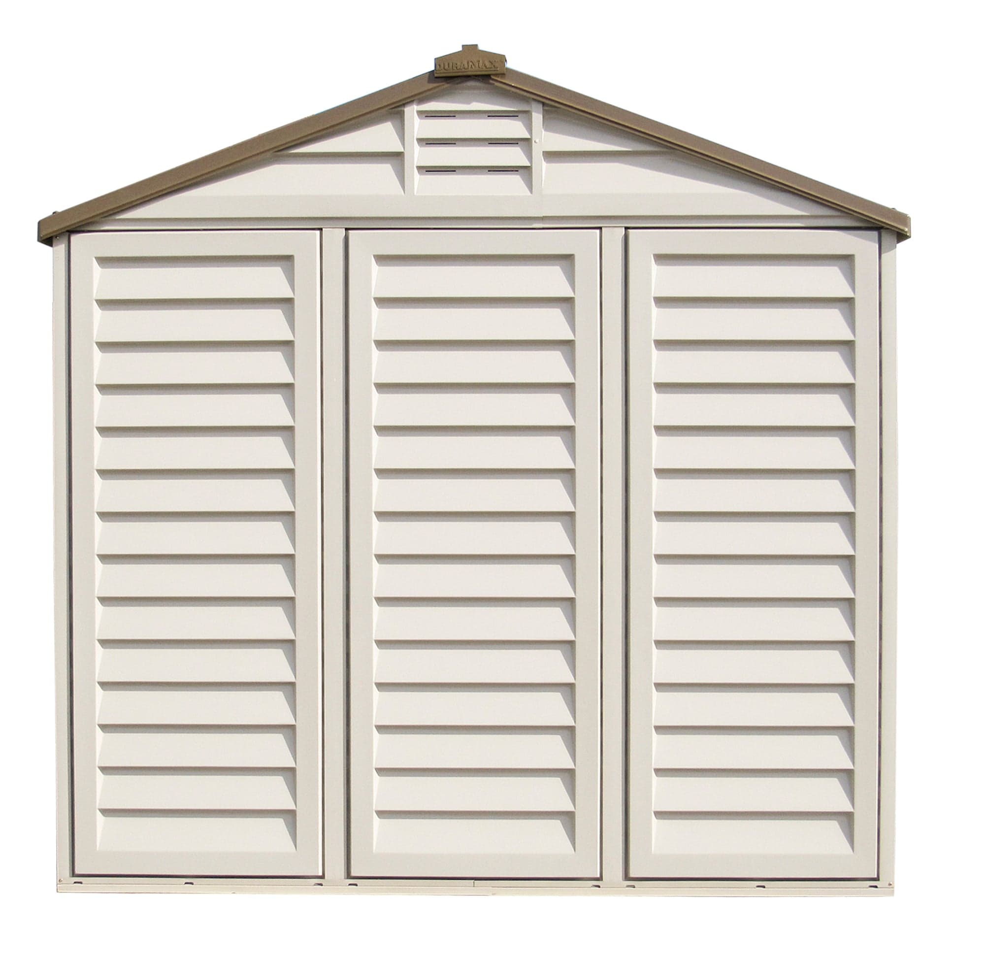 Duramax 8x8 DuraPLUS Vinyl Shed w/ Foundation 30114