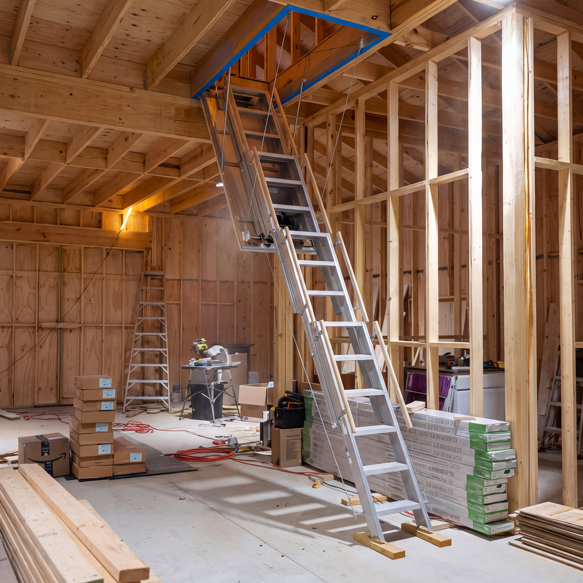 eLAIR One-Touch Electric Attic Stairway