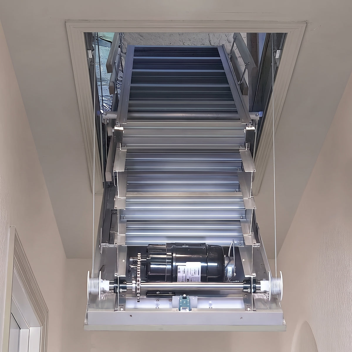 eLAIR One-Touch Electric Attic Stairway