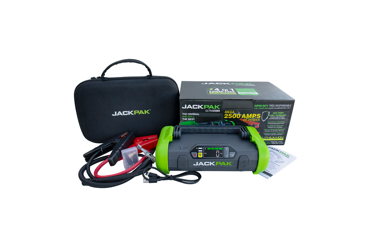 JackPak ULTRA2500A | Multifunction Jump Starter & Air Compressor