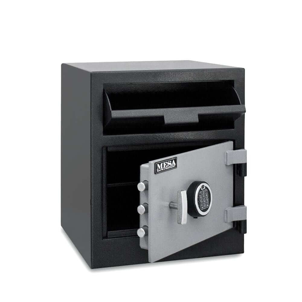 Mesa Depository Safe with electronic lock, front loading deposit door, and secure storage for cash and valuables.