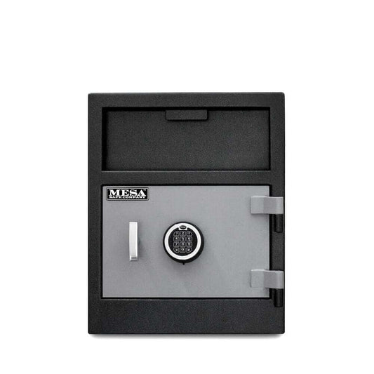 Mesa MFL2118E depository safe with electronic lock, designed for secure cash and valuables storage. 