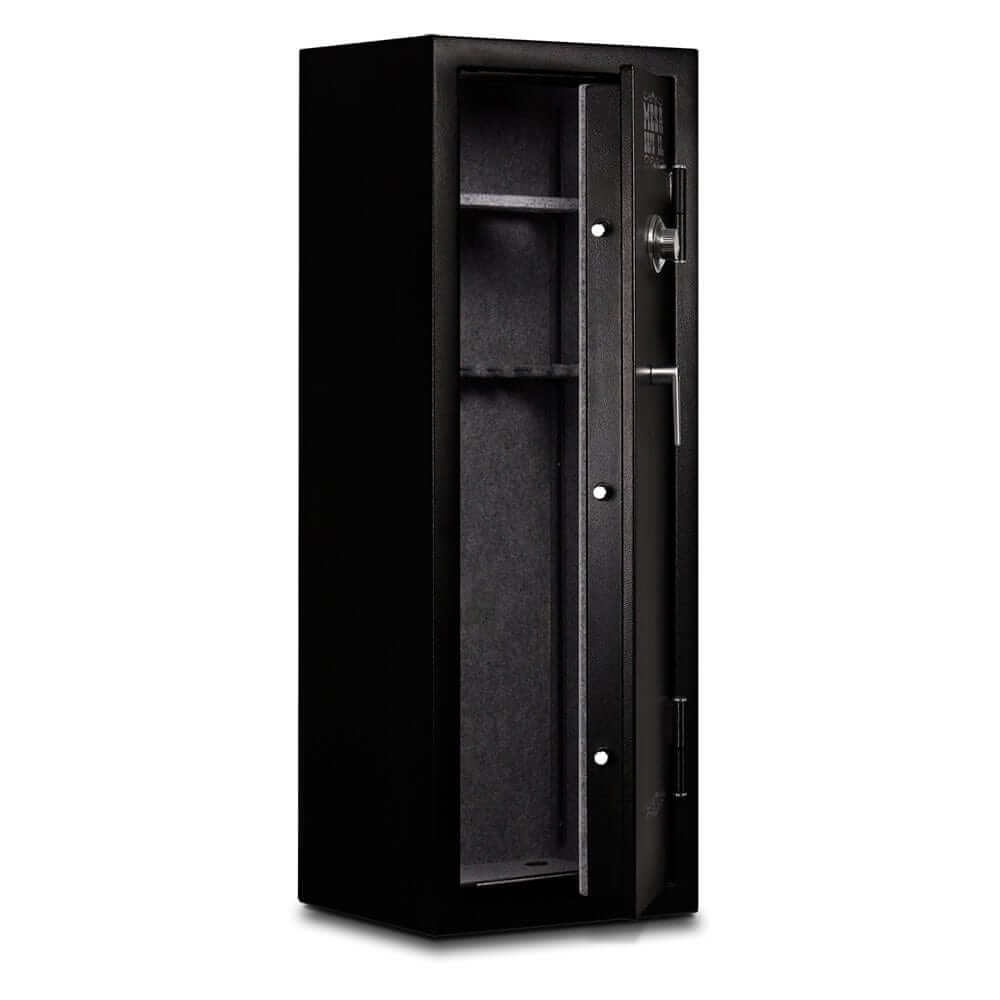 Mesa MGL14C Gun Safe with combination lock, 14-rifle capacity, and fire-resistant design.