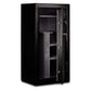 Mesa MGL24E gun safe with open door showcasing interior shelving and electronic lock, designed for 24 rifles.