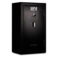 Mesa MGL36C gun safe featuring combination lock and 36 rifle capacity, constructed with 12 gauge solid steel.